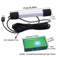 Green underwater LED light